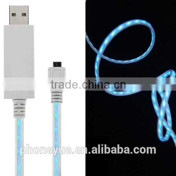 Guangzhou High Quality Led Visible Moving Running Micro Usb Cable for Wholesale photo-5