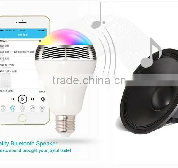 Android Iphone Compatible Smart Bulb Bluetooth Audio Speakers 3W E27 LED RGB Music Bulb Colorful Bluetooth Smart Led Light Bulb Quality Choice photo-2