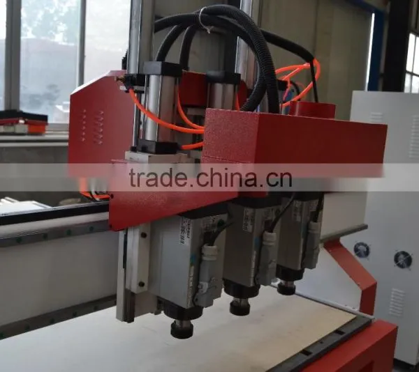 Wooden Door Manufacturing Machines CNC Router Vacuum Table With 3 HSD Spindles 4.5kw for Door Engraving CNC Router photo-3