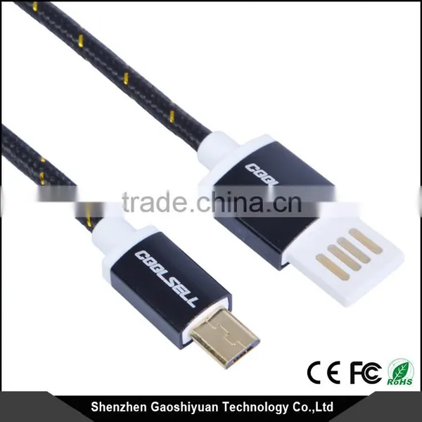 High Quality Super Fast Charging Noodle Flat 1.5 M Dual Usb Cable Micro Usb Data Cable for Samsung photo-2