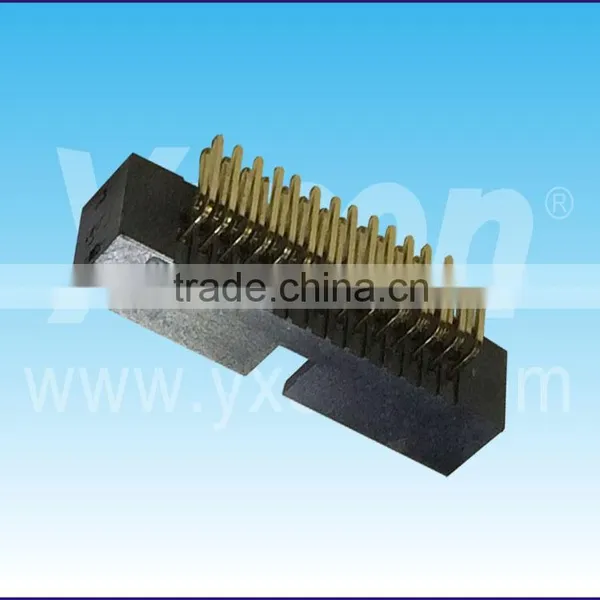 Dongguan Yxcon 1.27mm Pitch Right Angle Dual Row Box Header Connector photo-3