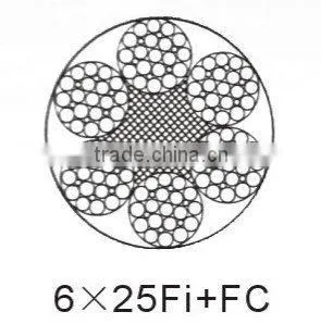 Elevator Wire Rope 6*25Fi+FC