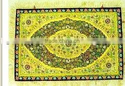 Wall Hanging Jewel Carpet Decorative Rug Wall Hanging Semi Precious Stonework Silk Jewel Carpet