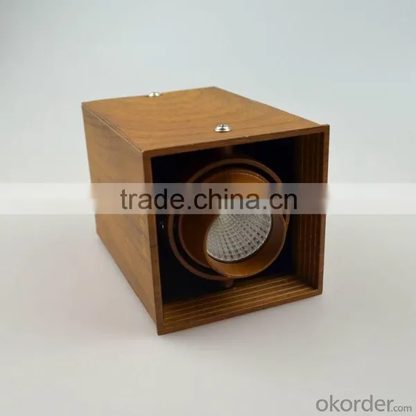LED Downlight Square Cob Competitive Price Dimmable Led Downlight 7W/10W Led Downlight With Wood Grain Housing photo-4