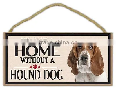 Bespoke Novely Wooden Pet Sign Boards Dog Wall Plaque