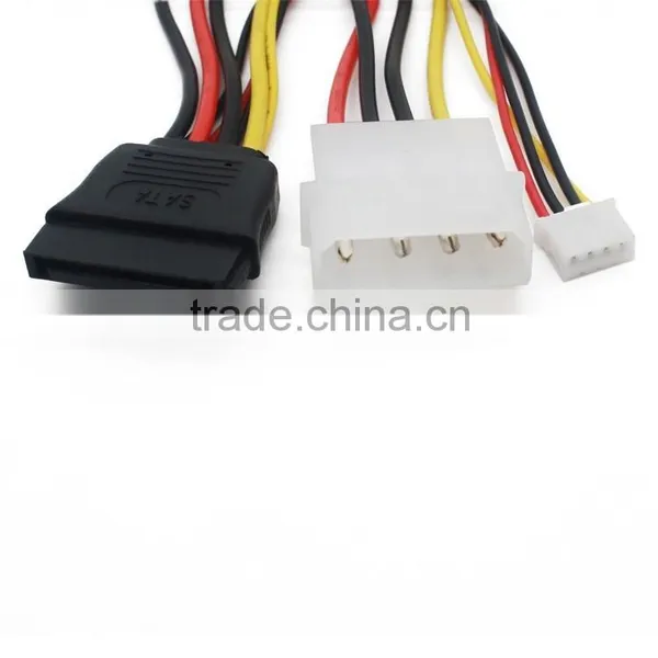Sata Cable 15 Pin to 4 Pin Big & 4 Pin Mini Signal Light Power Cable photo-4