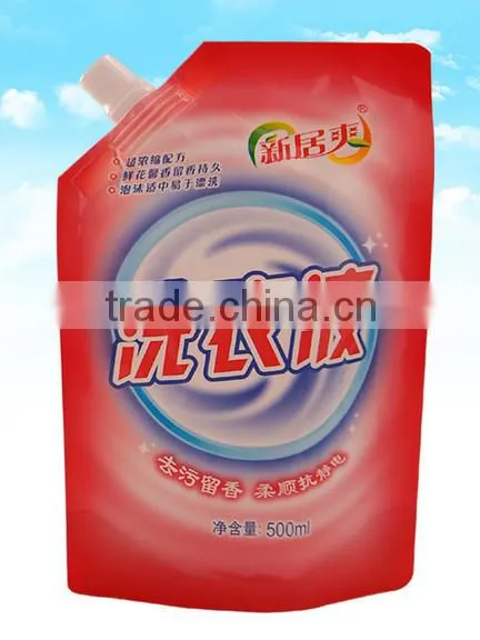 Liquid Stand up Pouch With Diecut for Laundry Detergent,shampoo,aluminium Foil Stand up Pouch for Cosmetic,doypack Bag