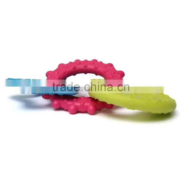 Wholesale 3 In 1 Rubber Funny Pet Chew Toys For Cat Puppies Dog Play Dental Teething Healthy Teeth Gums Resistant Bite Training photo-4