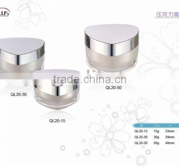 TRIGON Plastic(Acrylic) Jars for Cream,coloured Acrylic Cosmetic Jar