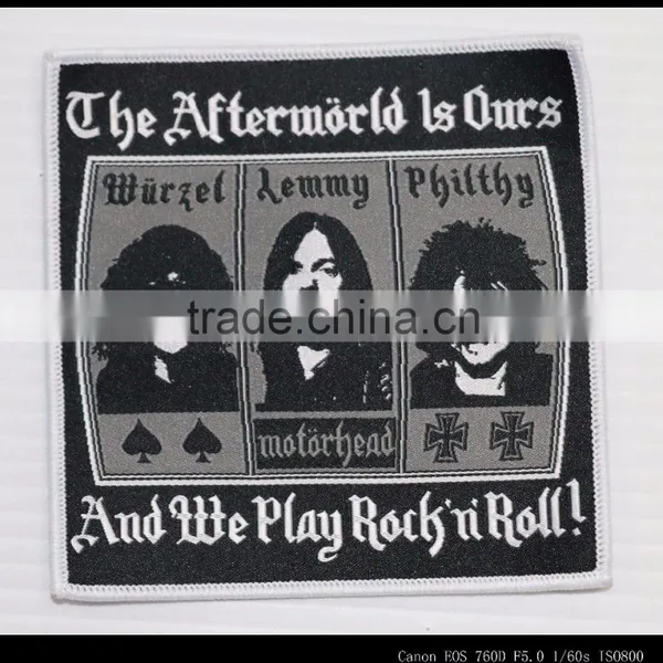 Hot High Quanlity Figure Woven Patch in Clothing