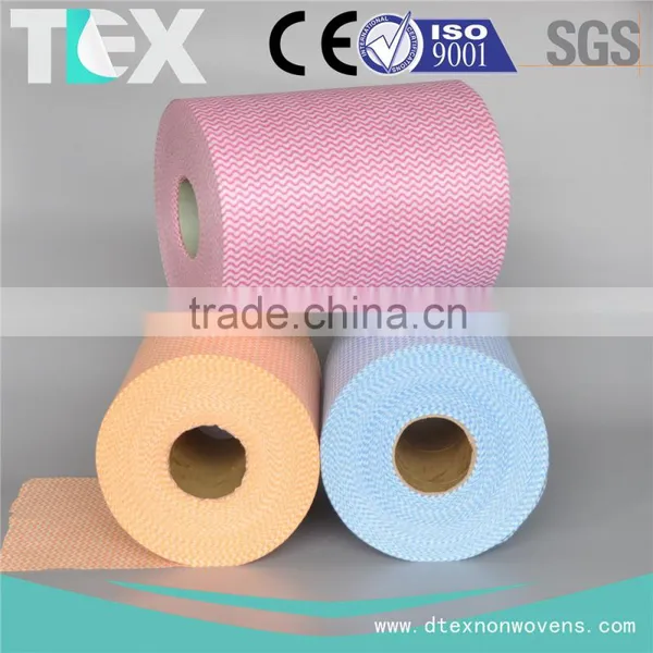 [D-TEX] Rayon and Polyester Spunlace Nonwoven Fabric Material for Disposable Cleaning Wipes photo-5