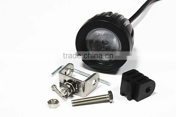 Round 10W LED Work Light 2 Inch 10 Watt Black LED Mini Auxiliary Work Light For Motorcycle Car 4X4 Offroad photo-3