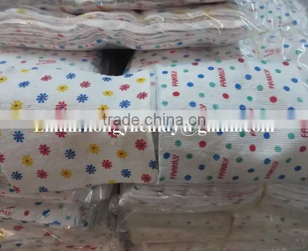 Cotton / Polyester Stitch Bonded Nonwoven Printed Cotton Floor Cleaning Cloth photo-2