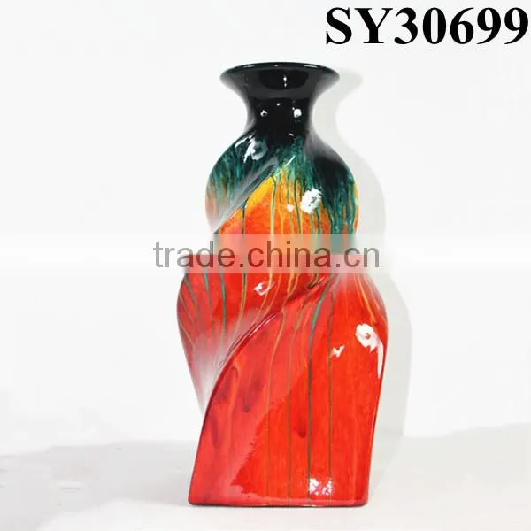 Glazed Vase for Sale Cheap Tall Red Flower Vase photo-4