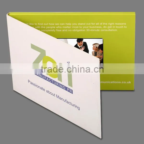 2016 the Newest Invitation Lcd Video Greeting Card,lcd Video Brochure Card photo-4