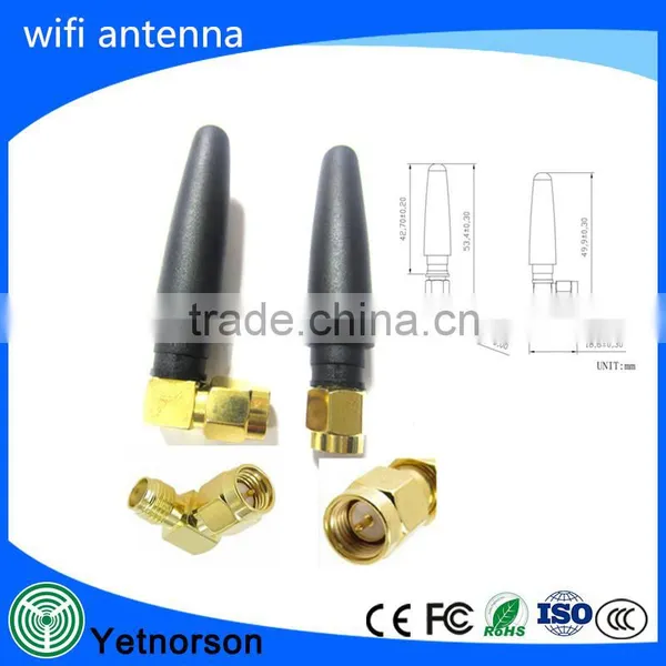 Factory Supply Black Rubber Duck 2.4g Wifi Antenna With SMA Connector photo-3