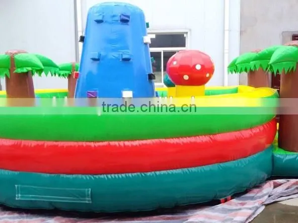 Forest Style Inflatable Outdoor Kid Party Event Bouncer Casle With Climbing Tower photo-5