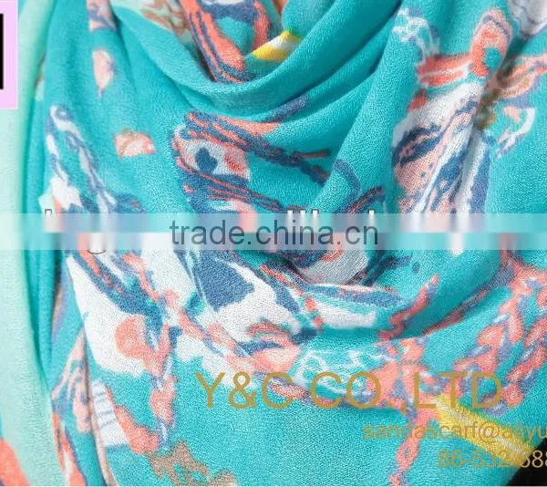 Women High Quality Fashion Printing All March Long Scarf/Shawl photo-6