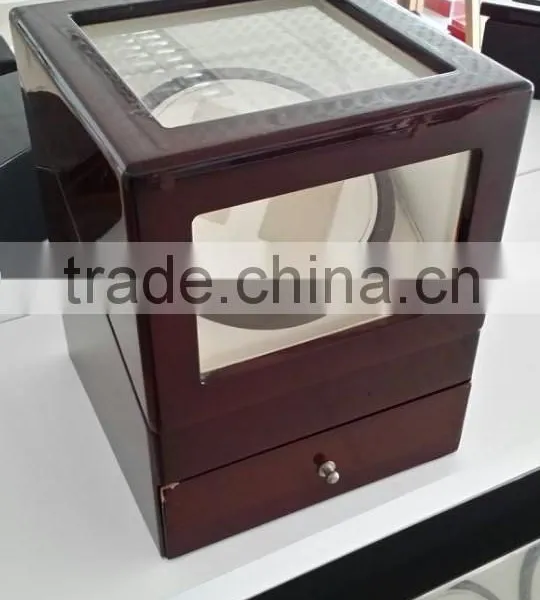 Fashion Wooden Watch Winder With Power Double Watch Winder