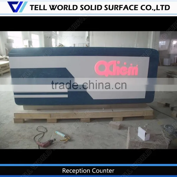 Office Counter New Design/reception Counter Pictures/straight Reception Desk
