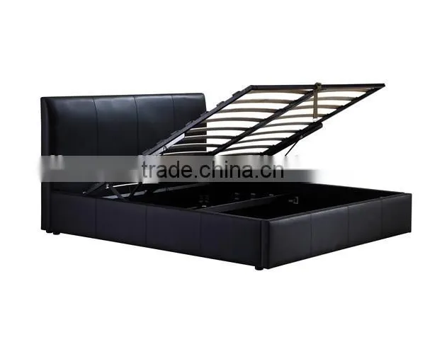 Faux Leather Storage Bed,Lift Up Storage Bed Frame YD06