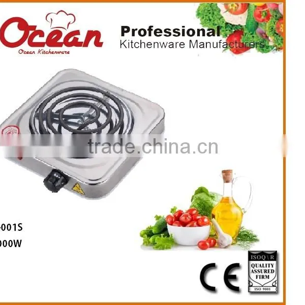 HOT SALE AND GOOD QUALITY ELECTRIC HOT PLATE SINGLE BURNER 1000W