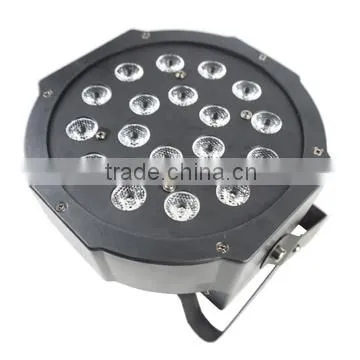 Guangzhou Cheap Color Changing 18Pcs 1W RGBW 4in1 Flat LED Par Light photo-2