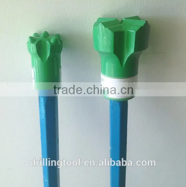 China High Quality , Chisel Bit Integral Drill Steels and Taper Rod , Hex19--H22 , Shank19*108mm , Length 400-8000mm photo-6