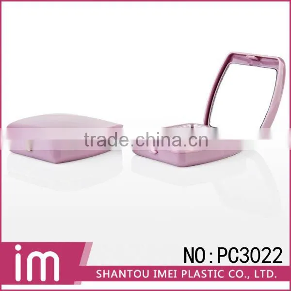 Fashion Girls Golden Plastic Compact Powder Case photo-3