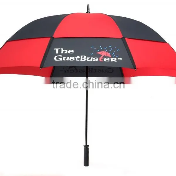 High Quality Pongee Logo Branding Straight Golf Umbrella photo-2