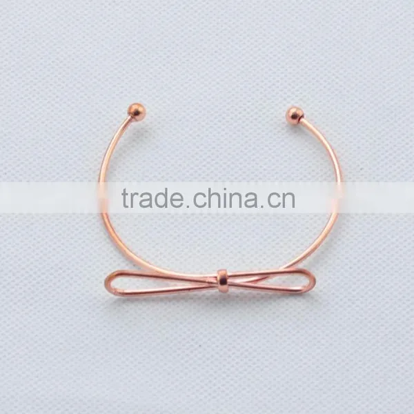 High Quality Environmental Copper Cuff Bangle&Bracelet Multicolour Bowknot Bracelet photo-6