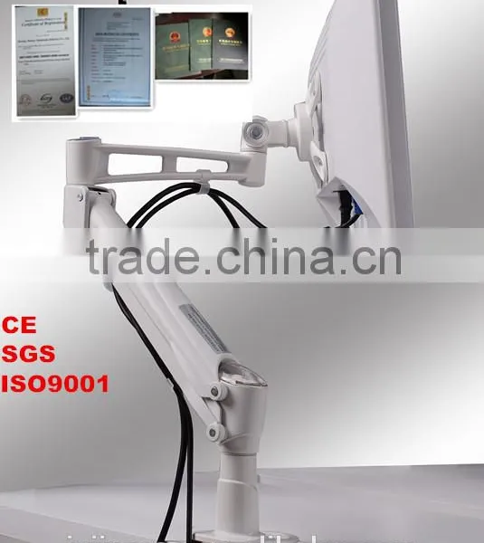 Adjustable Gas Spring Lcd Monitor Arm Can be Stopped in Any Angle Folding Lcd Monitor Stand Arm
