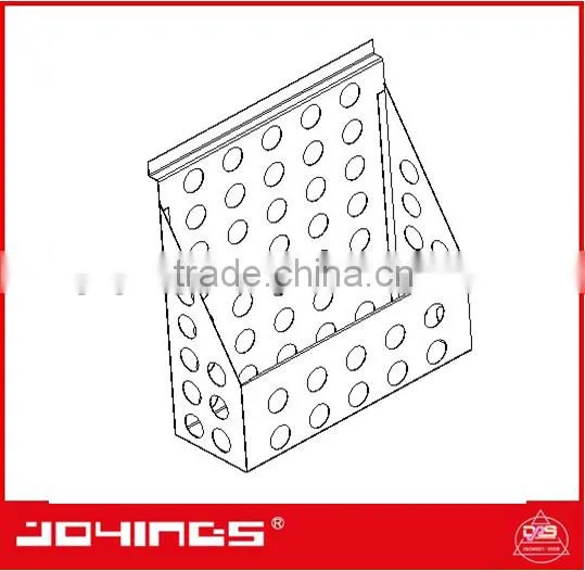 Double Sided Slatwall Display Promotion Magazine, Brochure Display Rack, Aluminum Extrusion Back Panel photo-4