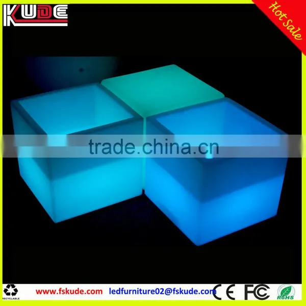 Rechargeable Ice Bucket LED Bar Furniture /LED Cube Cooler/ Ice Buckets Indoor or Outdoor L40*W40*H40CM photo-2