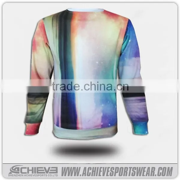 100% Polyester Microfiber 3D Print Crewneck Sweatshirt, Men Sweaters 2016 photo-6