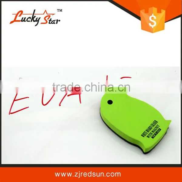 Stationery Fishbone Shape Eva Magnetic Whiteboard Magic Eraser With Magnet photo-4