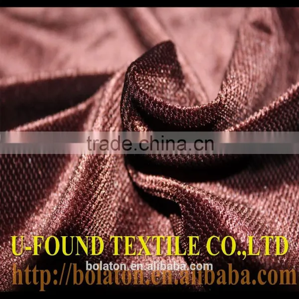 Korean Velvet Jacquard Cut Velvet Fabric for India