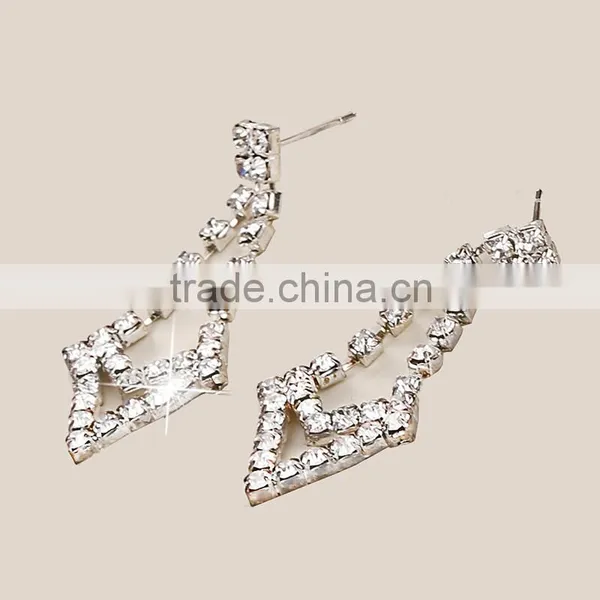 New Fashion Silver Tassels Tiara Necklace & Earrings Jewelry Sets for Women photo-6