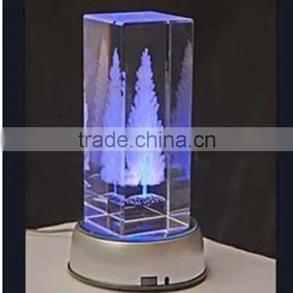 Factory Wholesale 3D Laser Engraved Crystal Cube photo-5