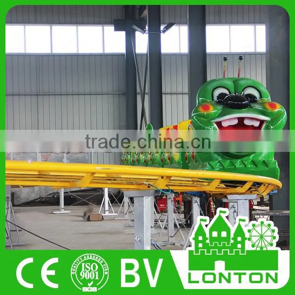 Kids Games Apple Bug Paradise Amusement Electric Worm Train Rides Mini Roller Coaster for Sale photo-3