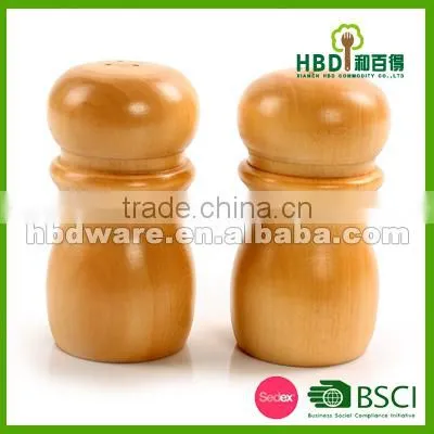 2016 High Quality 2 Pcs Wooden Salt and Pepper Shakers photo-3