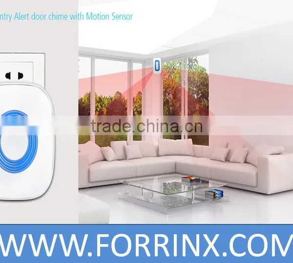 Motion actived door chime wireless US AU UK style with magnetic sensor 110 *40 detection zone portable door chime