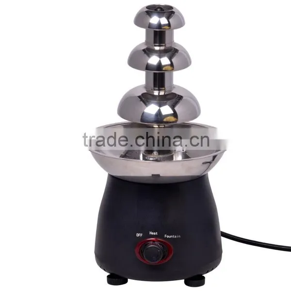Wholesale Home 110v/220v Chocolate Fountain 3 Tiers Stainless Steel Best Mini Home Chocolate Fountain photo-3