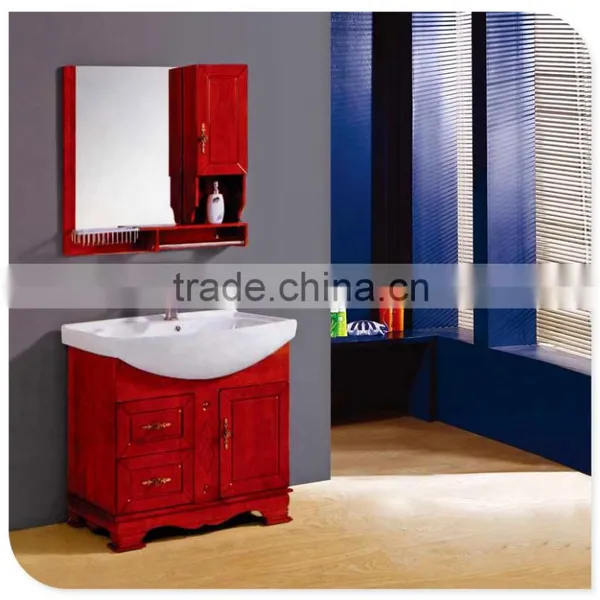 Floor-standing Wooden Bathroom Vanity for Sale