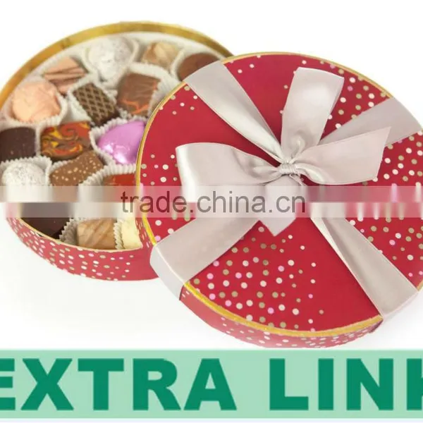Chocolate Paper Cylinder Box Round photo-5