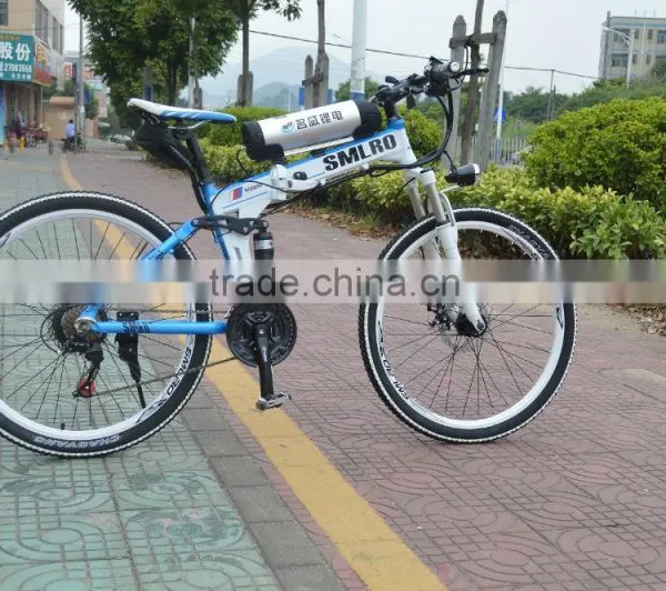 Modern Style Full Suspension Electric Bike Mountain Bike photo-2