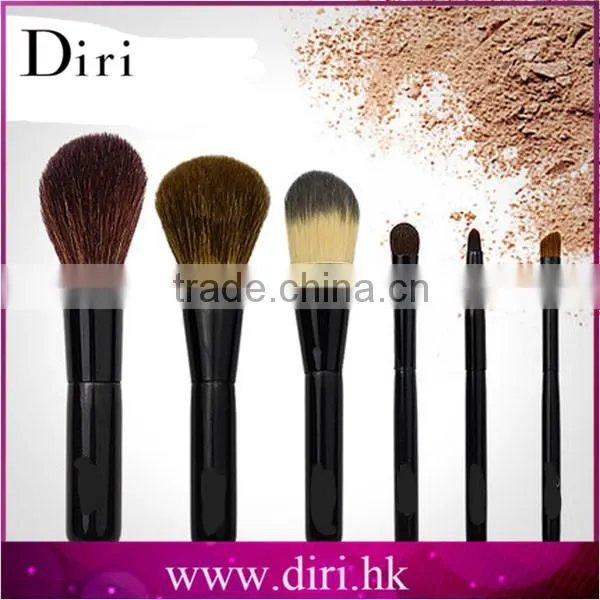 Makeup Anastasia 6pcs Brush Kit Black Make-up Brush Kit With Pouch Small Brush Kit for Travel Use photo-2
