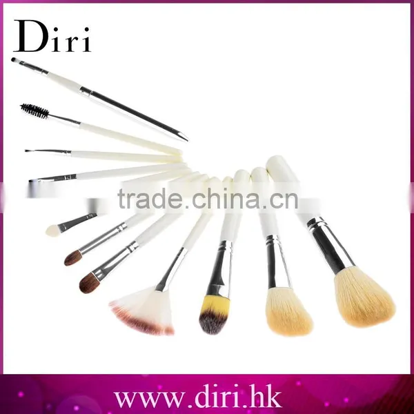 Newest 12Pcs Professional Cosmetics Make Up Brushes Set With Rose PU Leather Case photo-3