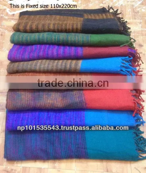 Blanket Woolen/ Handmade Acrylic Blanket/ Light Weight Blanket