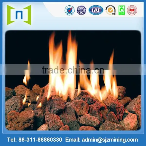 Barbecue volcanic lava rocks grill